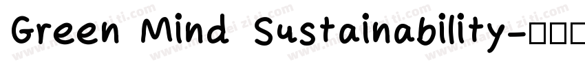 Green Mind Sustainability字体转换